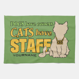 LOS GATOS TIENEN toalla de mano personalizado DEL