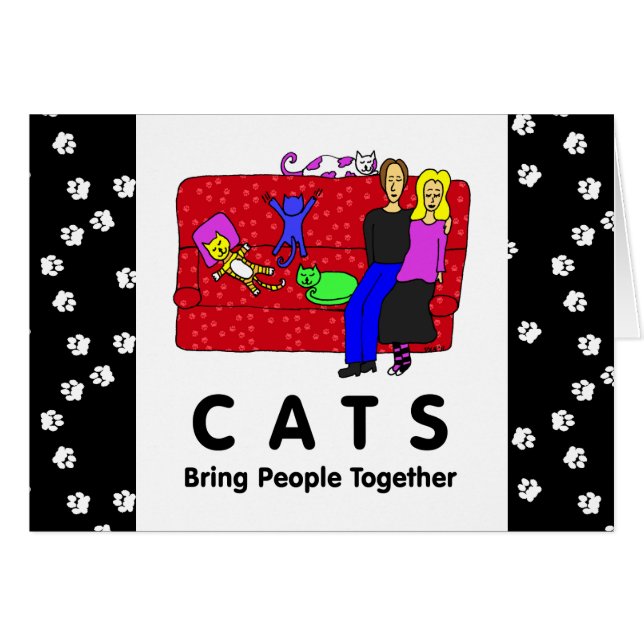 Los gatos traen a gente juntos (Anverso (Horizontal))