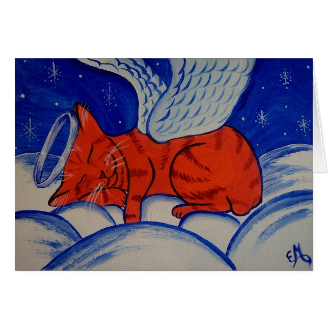 Los Gatos Van Al Gato Del Ángel Del Cielo (Anverso (Horizontal))