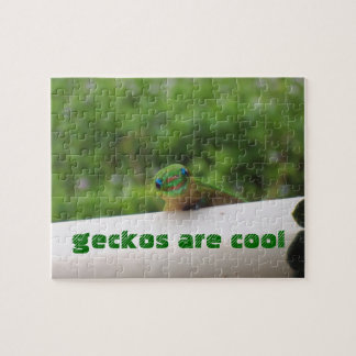 Los Geckos son rompecabezas animal fresco