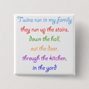 Los gemelos funcionan con el botón de mi familia