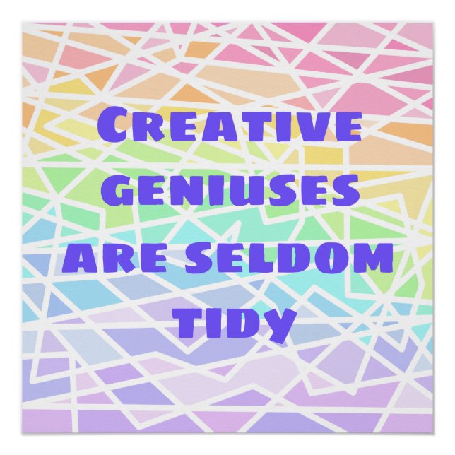 Los genios creativos rara vez son Posters del arco (Anverso)