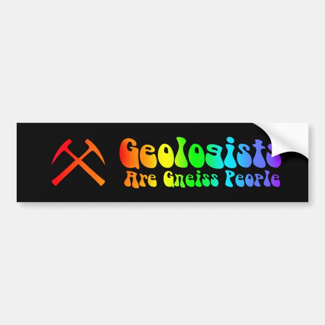 Los geólogos son pegatina para el parachoques del (Frente)