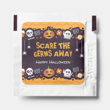Los gérmenes dan miedo al Ilustracion Feliz Hallow