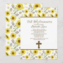 Los girasoles amarillos son la primera invitación 