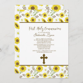 Los girasoles amarillos son la primera invitación 