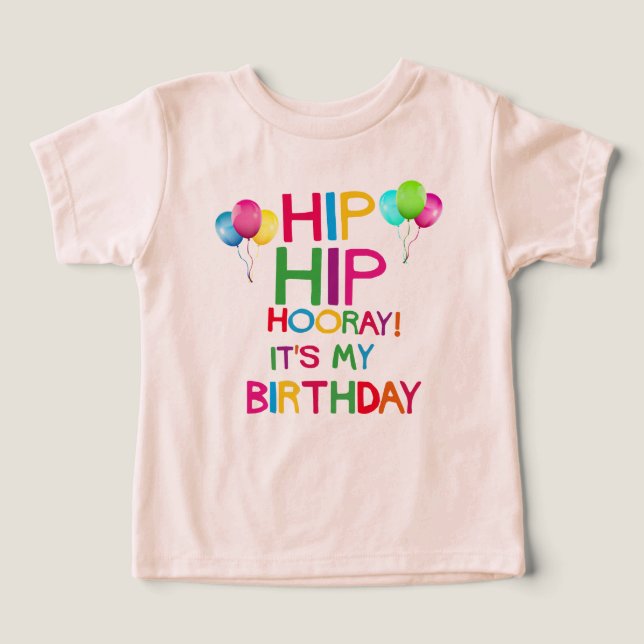 Los globos de cumpleaños coloridos (Diseño delantero )