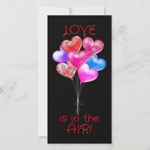 Los globos del corazón son mi San Valentín