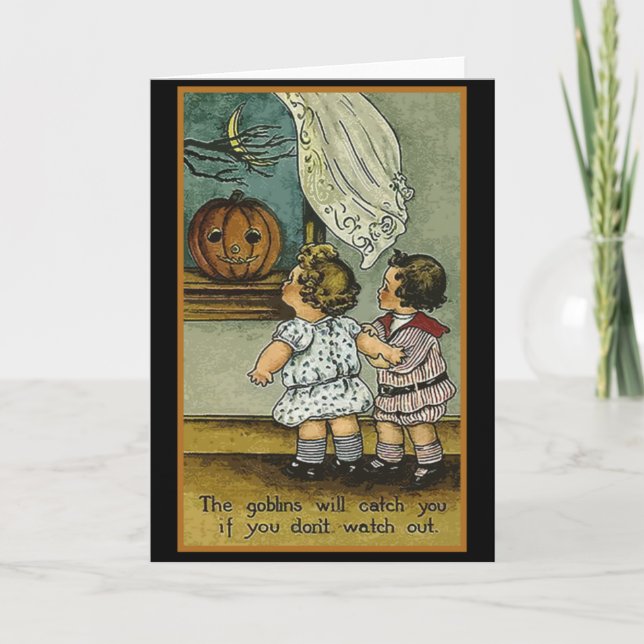 Los Goblins le cogerán las tarjetas de Halloween (Anverso)