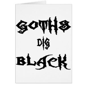 Los góticos cavan negro