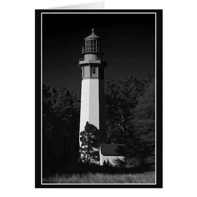 los grises abrigan el faro, westport, Washington, (Frente)