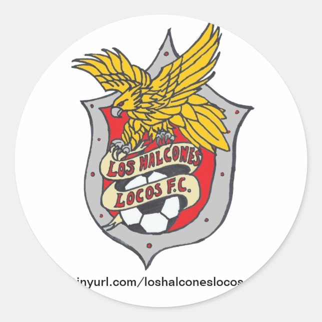 Los Halcones Locos Pegatinas del FC - Ronda (Anverso)