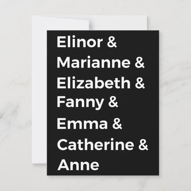 Los héroes de Jane Austen I (Anverso)