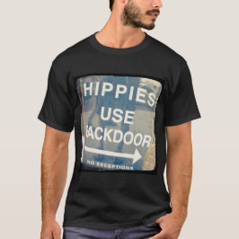 Los hippies utilizan la camiseta de los hombres