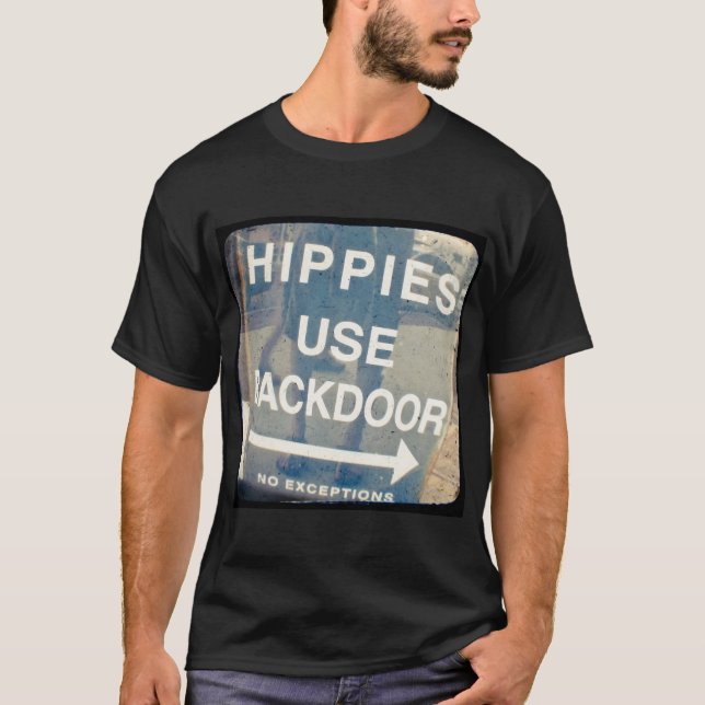 Los hippies utilizan la camiseta de los hombres (Anverso)