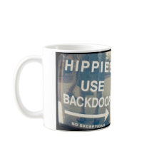Los hippies utilizan la taza trasera