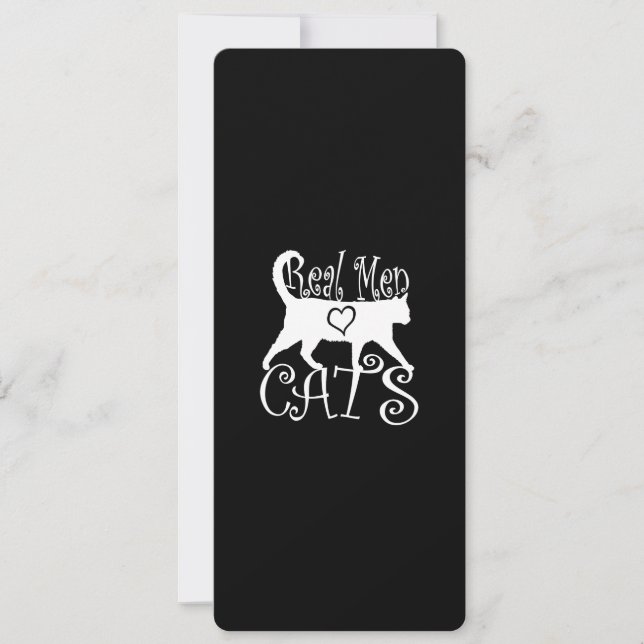 Los hombres de verdad aman a los gatos con estilo (Anverso)