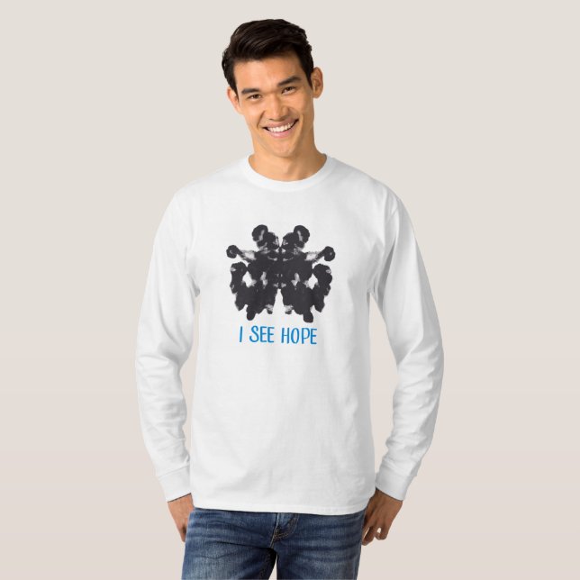 Los hombres largos envuelto veo la camiseta de la (Anverso completo)
