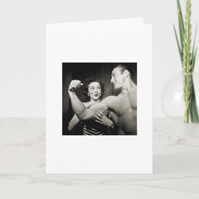 Los hombres musculares también necesitan tarjetas  (Anverso)