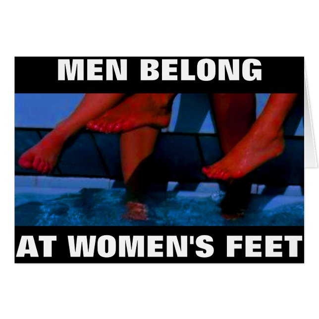 LOS HOMBRES PERTENECEN A LOS PIES DE LAS MUJERES (Anverso (Horizontal))