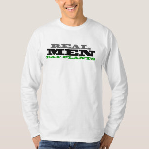 Los hombres reales comen la camiseta de las