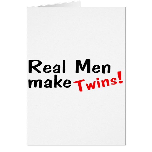 Los hombres reales hacen a gemelos (Frente)