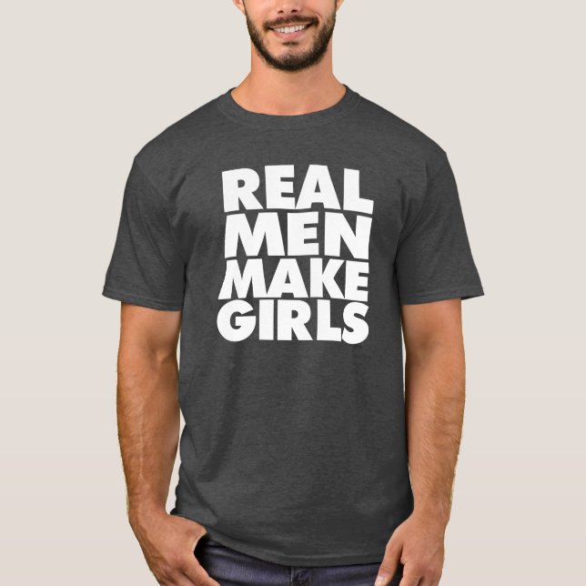 Los hombres reales hacen los chicas la camisa del (Anverso)