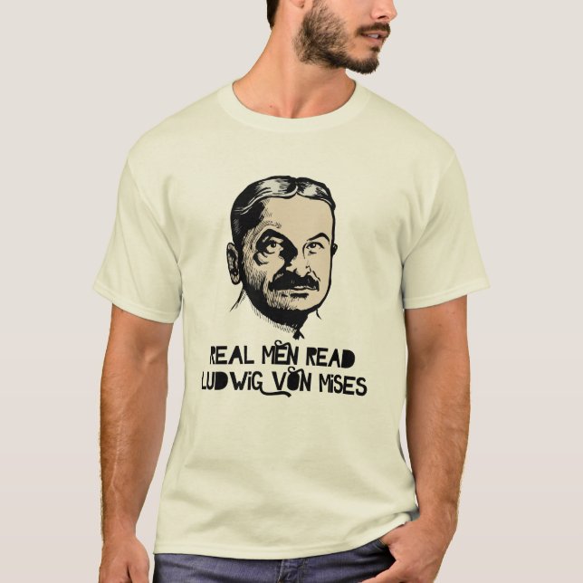 Los hombres reales leyeron la camiseta de Mises (Anverso)