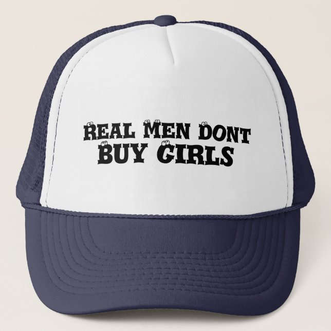 Los hombres reales no compran a chicas gorra del (Anverso)