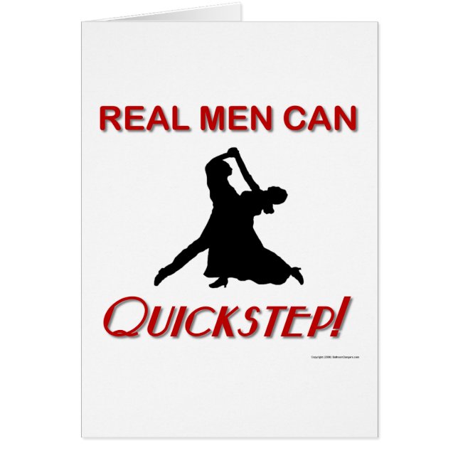Los hombres reales pueden Quickstep (Frente)