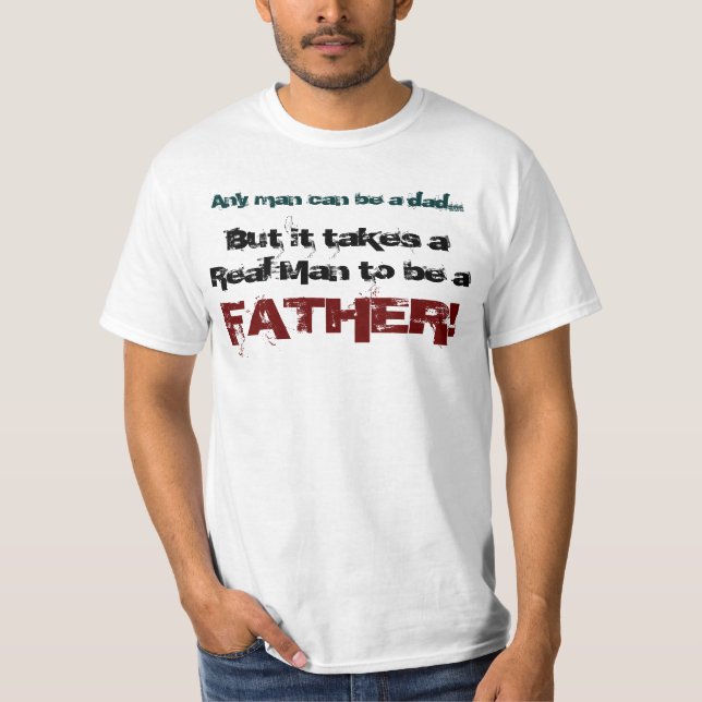 Los hombres reales son camiseta de los padres (Anverso)