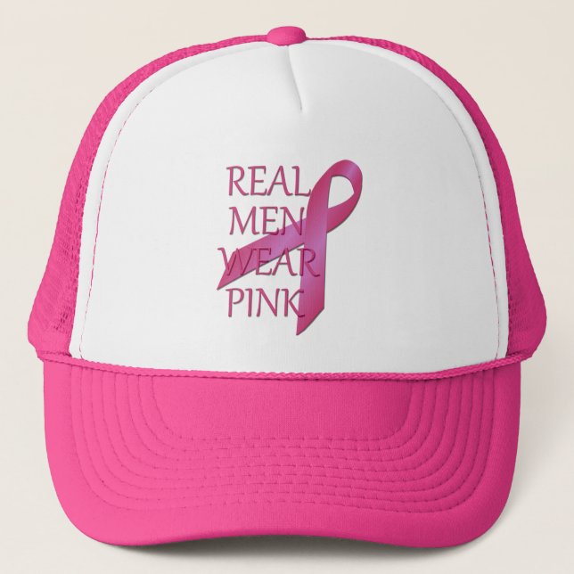Los Hombres Reales Usan Gorra De Malla Rosa (Anverso)