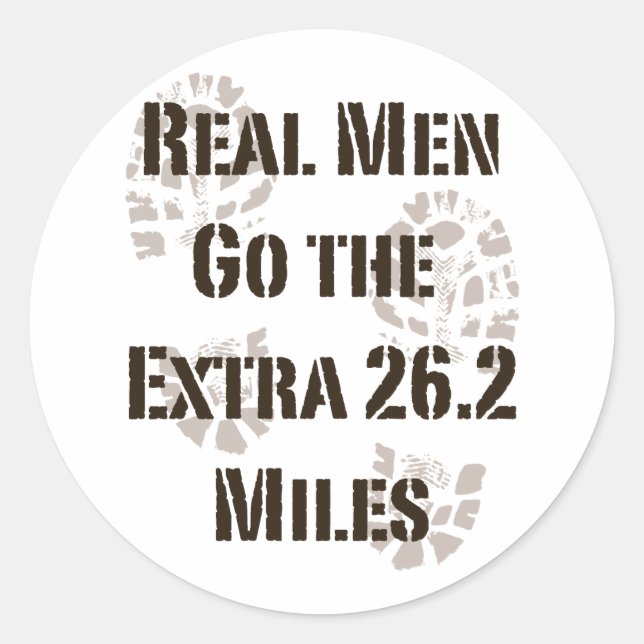 Los Hombres Reales Van Al Pegatina Extra 26,2 Mill (Anverso)
