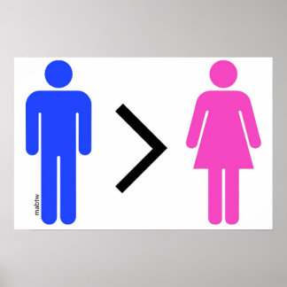 Los hombres son mejores que las mujeres Posters