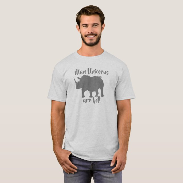 Los hombres unicornios son camisetas calientes (Anverso completo)