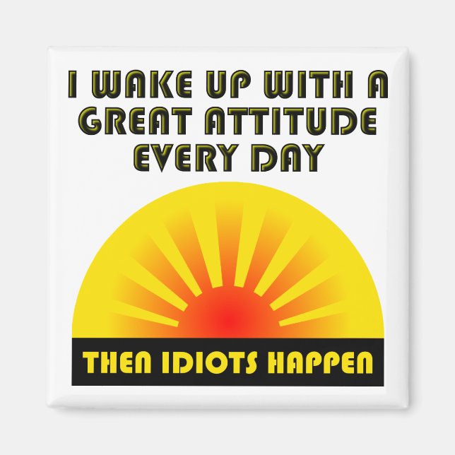 Los idiotas pasan en un divertido imán (Frente)