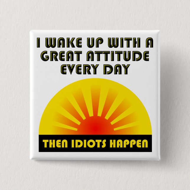 Los idiotas pasan por un botón gracioso (Anverso)