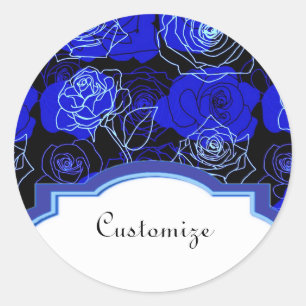 Los inalcanzables Rosas azules Pegatinas florales