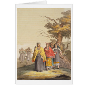 Los indios de Caciche en los trajes tradicionales,