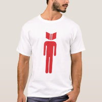 Los individuos leyeron la camiseta del logotipo