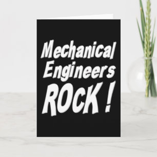¡Los ingenieros mecánicos rocían! Tarjeta mediana