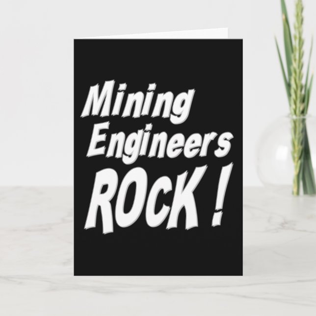 ¡Los ingenieros mineros rompen! Tarjeta mediana (Anverso)