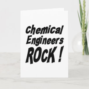 ¡Los ingenieros químicos rocían! Tarjeta mediana