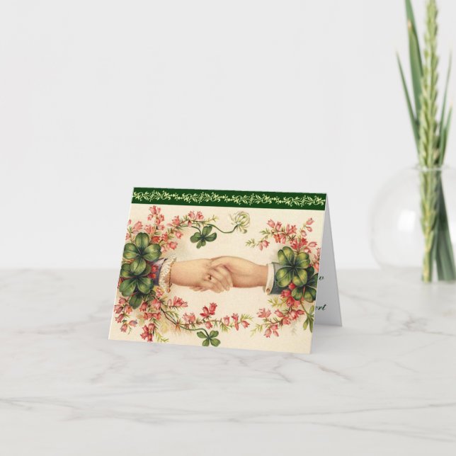 Los irlandeses románticos ahorran las tarjetas de (Anverso)