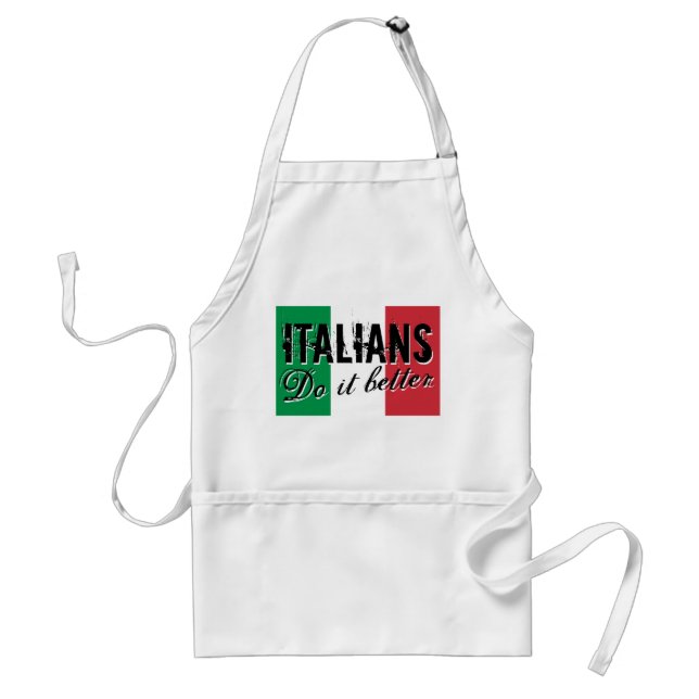 Los italianos mejora cocinar el delantal (Frente)