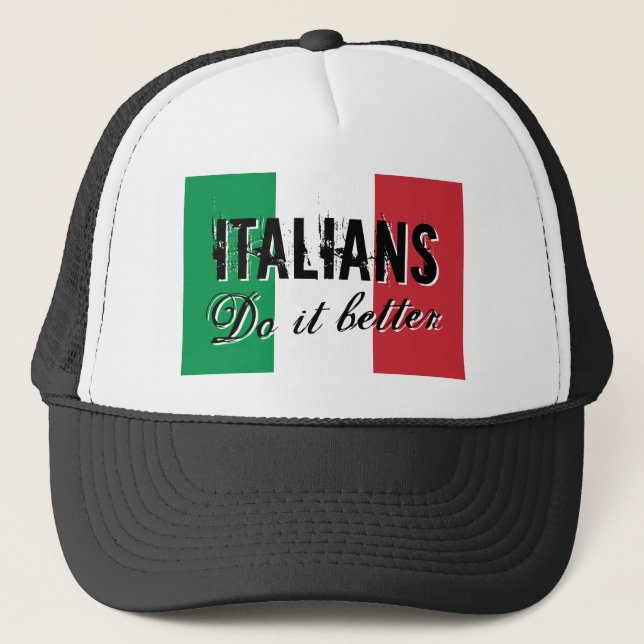 Los italianos mejora el gorra del camionero de la (Anverso)