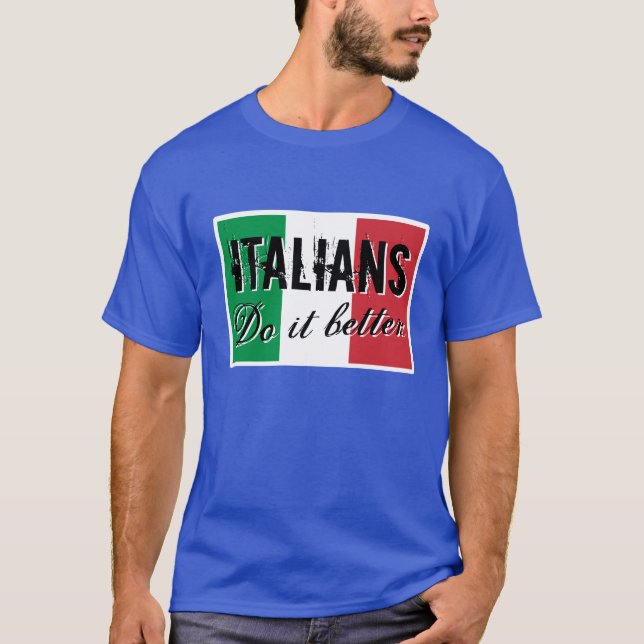 Los italianos mejora la camiseta (Anverso)