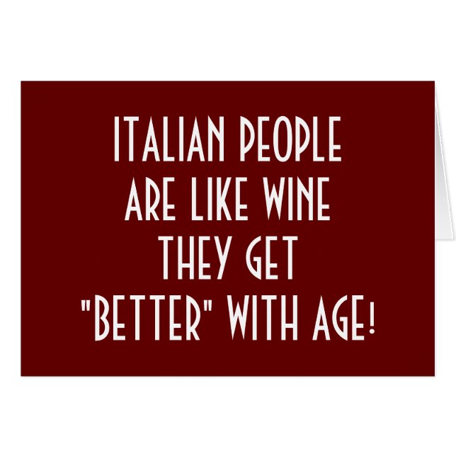 **LOS ITALIANOS MEJORAN CON LA EDAD** (Anverso (Horizontal))