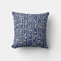 Los jeroglíficos egipcios・・・غ・ ف Cojín decorativo