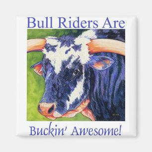 Los jinetes de Bull son - imán de Bull del rodeo